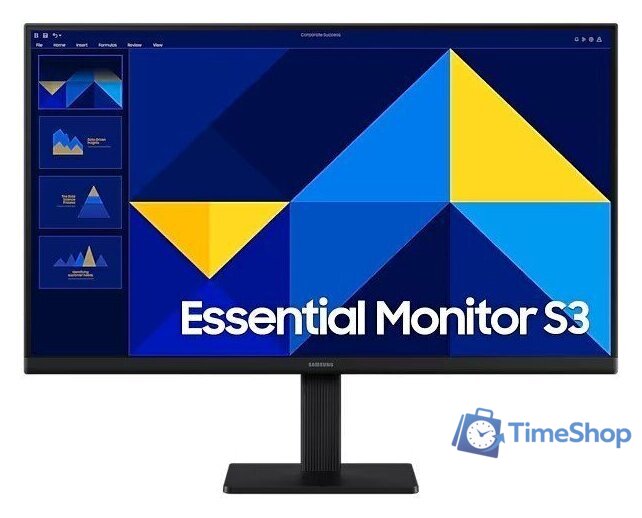 Монитор Samsung Essential S3 LS24D304GAUXEN - Изображение №1 — Интернет-магазин Time-Shop