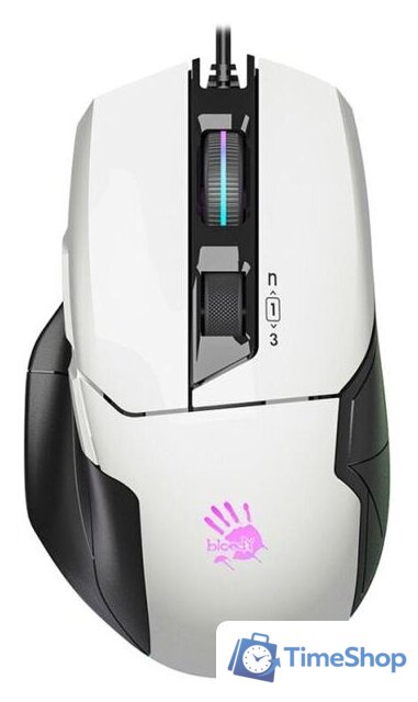 Игровая мышь A4Tech Bloody W70 Max (белый) - Изображение №1 — Интернет-магазин Time-Shop