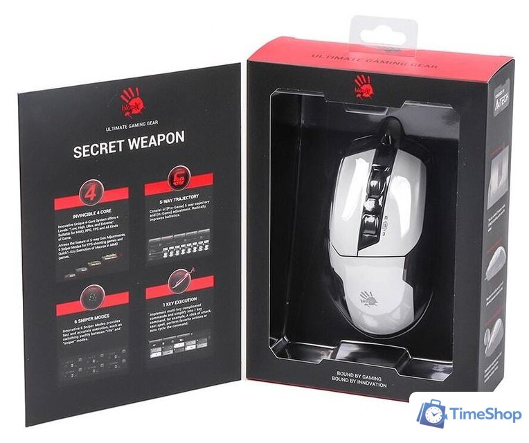 Игровая мышь A4Tech Bloody W70 Max (белый) - Изображение №9 — Интернет-магазин Time-Shop