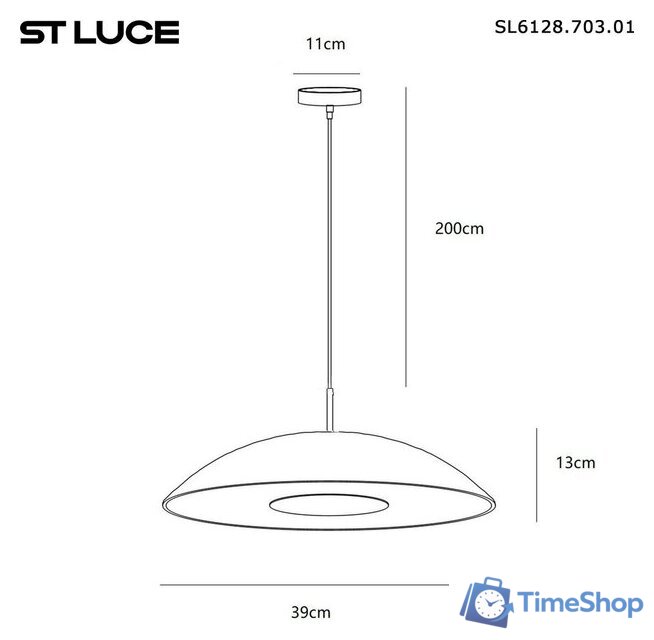 Подвесная люстра ST Luce SL6128.403.01 - Изображение №6 — Интернет-магазин Time-Shop