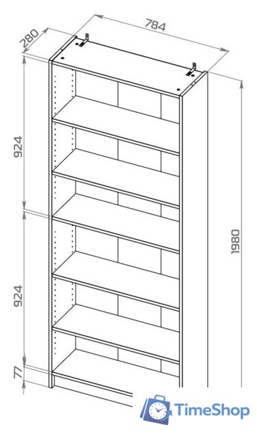 Стеллаж Mio Tesoro Varma Stand 80 (белый) - Изображение №8 — Интернет-магазин Time-Shop