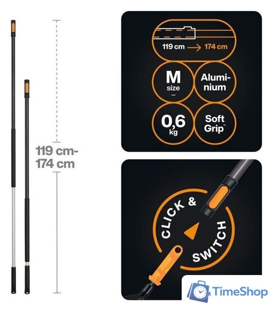 Черенок-рукоятка Fiskars 1080671 - Изображение №1 — Интернет-магазин Time-Shop