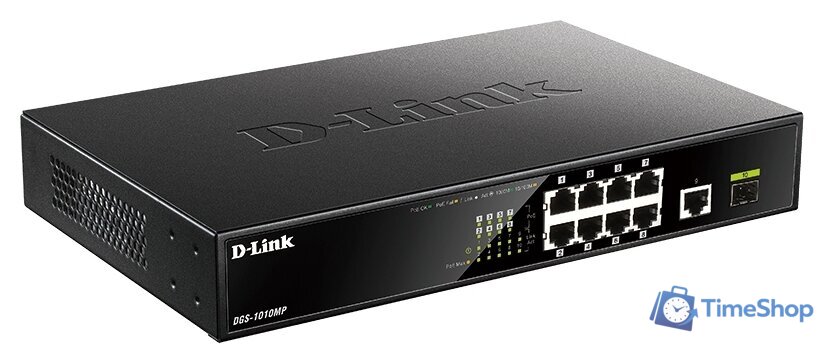 Неуправляемый коммутатор D-Link DGS-1010MP/A1A - Изображение №2 — Интернет-магазин Time-Shop