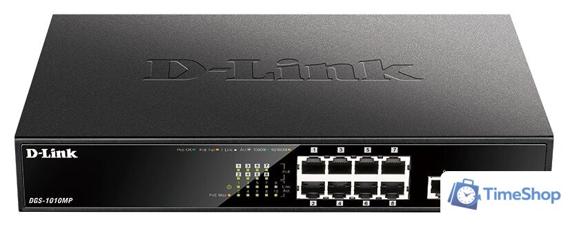 Неуправляемый коммутатор D-Link DGS-1010MP/A1A - Изображение №1 — Интернет-магазин Time-Shop