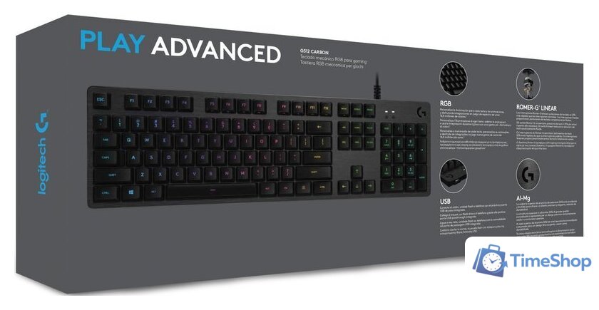 Клавиатура Logitech G512 Carbon Romer-G Tactile 920-008747 - Изображение №8 — Интернет-магазин Time-Shop