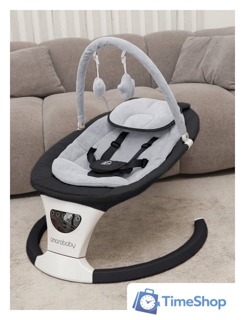 Шезлонг Amarobaby Teddy Swing AB24-22TED/09 (черный) - Изображение №5 — Интернет-магазин Time-Shop