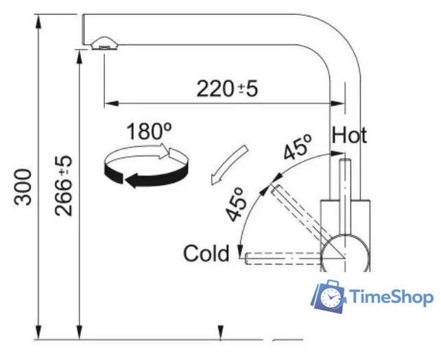 Смеситель Franke Smart Glenda 115.0706.985 - Изображение №8 — Интернет-магазин Time-Shop