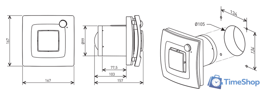 Осевой вентилятор Soler&Palau Silent Dual 100 5210640600 - Изображение №5 — Интернет-магазин Time-Shop