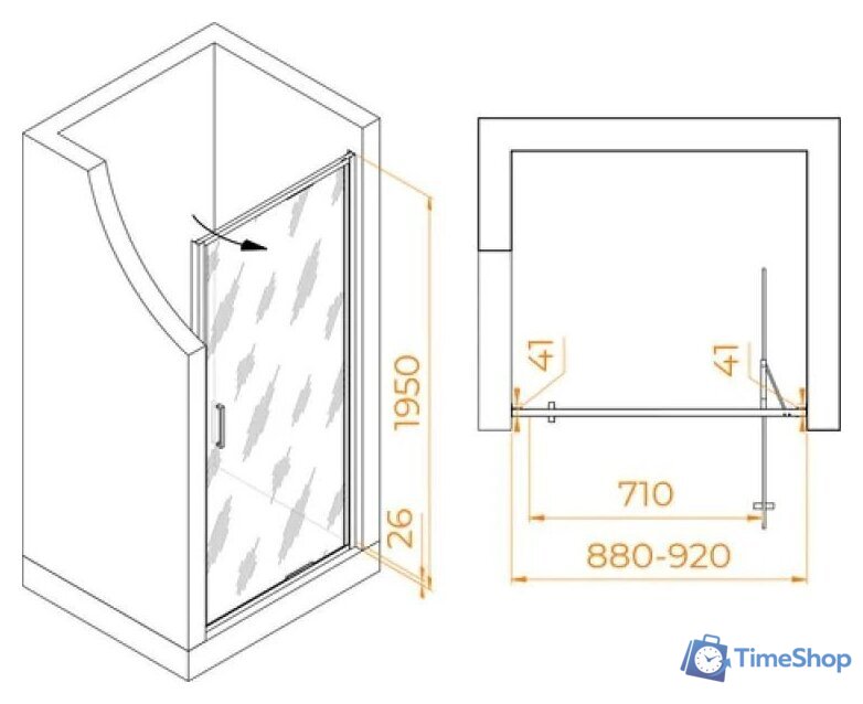 Душевая дверь RGW SV-05 70320509-31 - Изображение №4 — Интернет-магазин Time-Shop