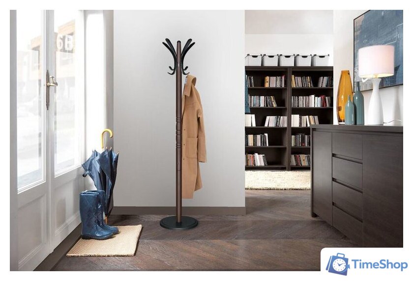 Вешалка для одежды Sheffilton SHT-CR15 986267 (коричневый/черный муар) - Изображение №6 — Интернет-магазин Time-Shop