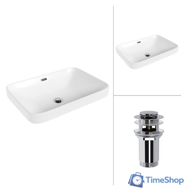 Умывальник Lauter 21441B + клапан 21190CH - Изображение №1 — Интернет-магазин Time-Shop