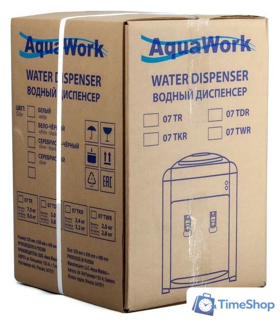 Кулер для воды AquaWork 0.7-TDR (белый) - Изображение №10 — Интернет-магазин Time-Shop