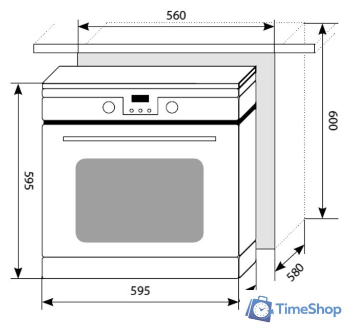 Электрический духовой шкаф LEX EDP 093 IX NEW - Изображение №3 — Интернет-магазин Time-Shop
