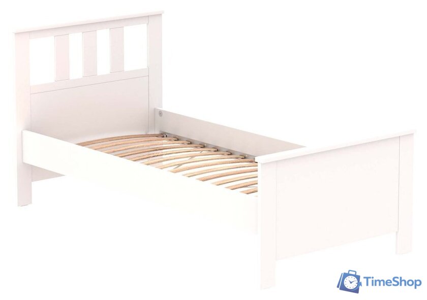 Кровать Mio Tesoro Сага 90x200 2.08.04.050.1 (белый) - Изображение №1 — Интернет-магазин Time-Shop