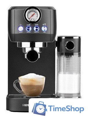 Рожковая кофеварка Redmond (Редмонд) CM702 (черный/хром) - Изображение №1 — Интернет-магазин Time-Shop