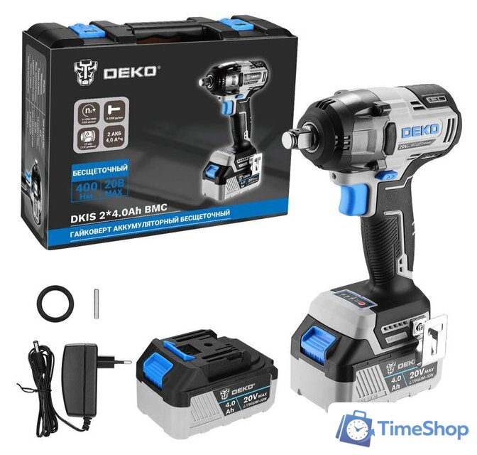 Гайковерт Deko DKIS20 063-4432 (с 2-мя АКБ, кейс) - Изображение №1 — Интернет-магазин Time-Shop