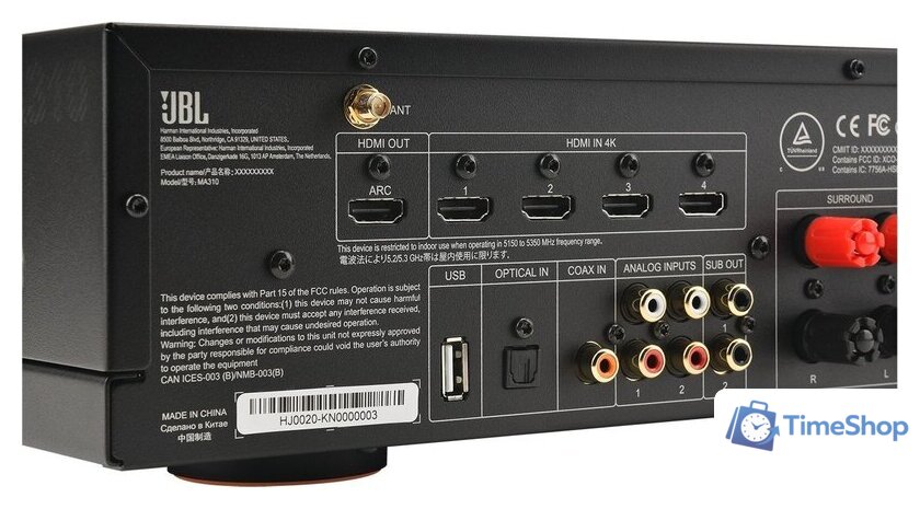 AV ресивер JBL MA310 (черный) - Изображение №8 — Интернет-магазин Time-Shop