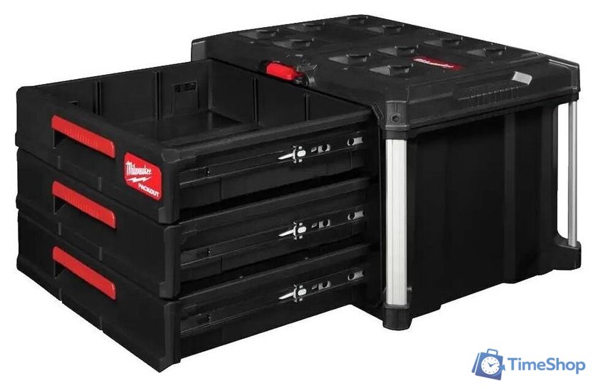 Ящик для инструментов Milwaukee Packout 3 Drawer Tool Box 4932472130 - Изображение №7 — Интернет-магазин Time-Shop