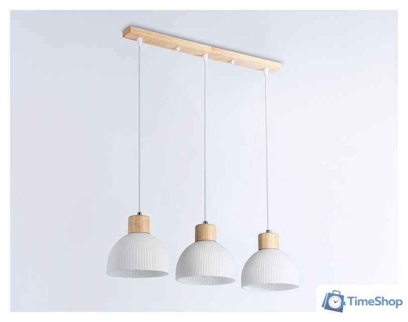Подвесная люстра Ambrella light TR83135/3 LW/FR - Изображение №4 — Интернет-магазин Time-Shop