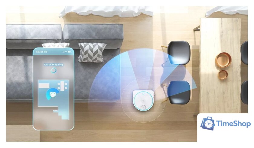 Робот-пылесос Hobot Legee-D8 - Изображение №5 — Интернет-магазин Time-Shop