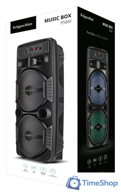 Беспроводная колонка Kruger & Matz Music Box Maxi - Изображение №6 — Интернет-магазин Time-Shop