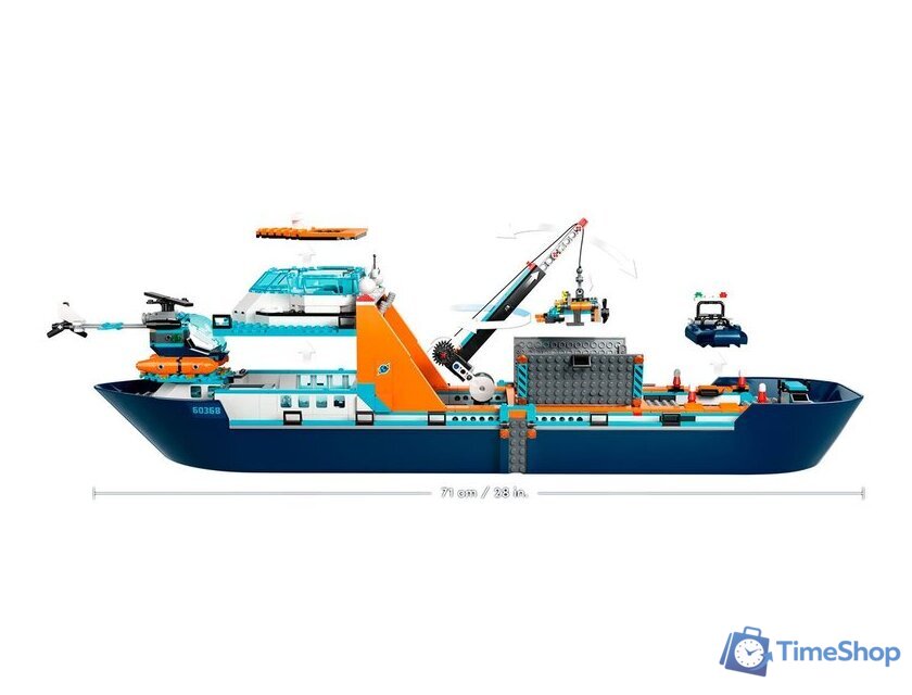 Конструктор LEGO City 60368 Корабль Исследователь Арктики - Изображение №8 — Интернет-магазин Time-Shop