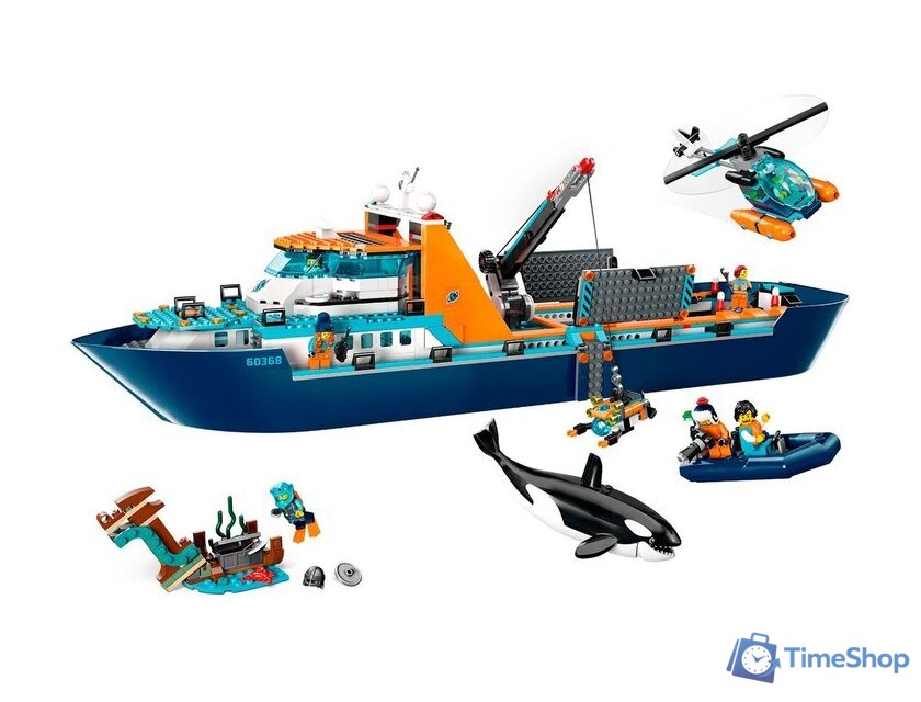Конструктор LEGO City 60368 Корабль Исследователь Арктики - Изображение №3 — Интернет-магазин Time-Shop