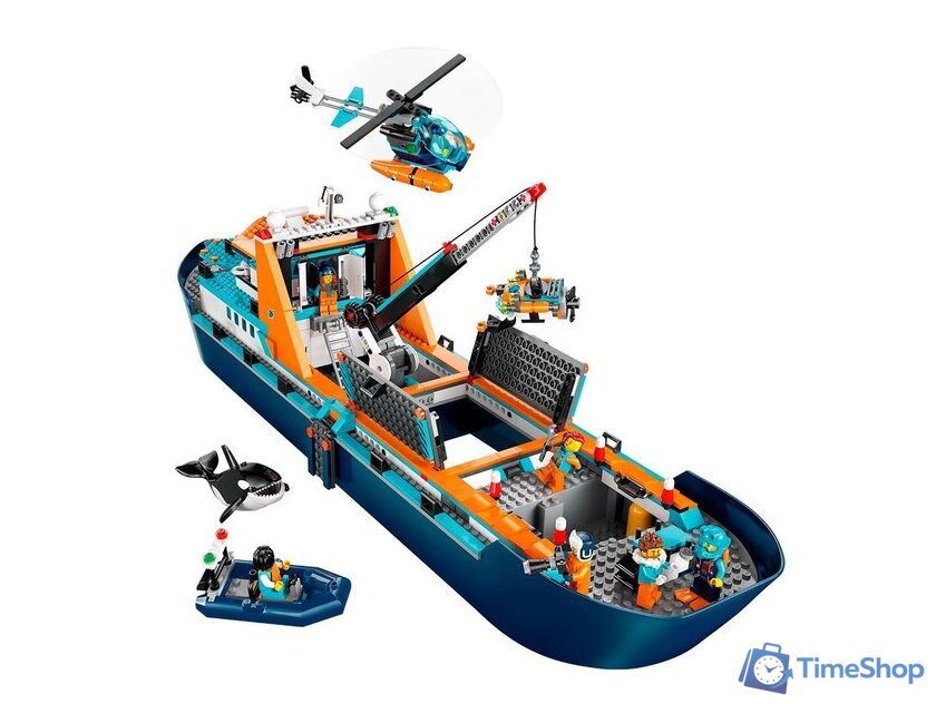 Конструктор LEGO City 60368 Корабль Исследователь Арктики - Изображение №4 — Интернет-магазин Time-Shop