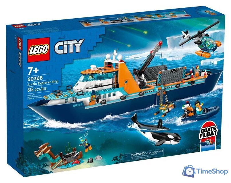 Конструктор LEGO City 60368 Корабль Исследователь Арктики - Изображение №1 — Интернет-магазин Time-Shop