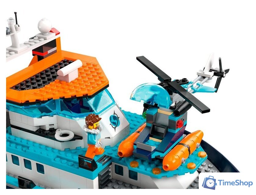 Конструктор LEGO City 60368 Корабль Исследователь Арктики - Изображение №5 — Интернет-магазин Time-Shop