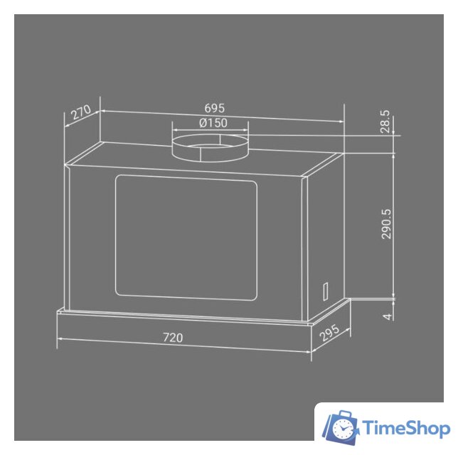 Кухонная вытяжка Hiberg VMF 8191 B - Изображение №7 — Интернет-магазин Time-Shop