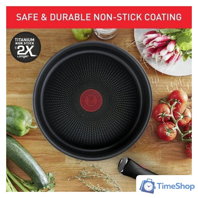 Набор сковород Tefal Ingenio Emotion L897SD74 - Изображение №7 — Интернет-магазин Time-Shop