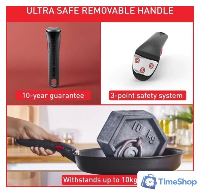 Набор сковород Tefal Ingenio Emotion L897SD74 - Изображение №5 — Интернет-магазин Time-Shop