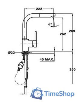 Смеситель TEKA ARK 938 (хром) [239381210] - Изображение №2 — Интернет-магазин Time-Shop