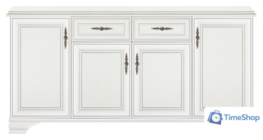 Тумба Black Red White Kentaki S320-KOM4D2S (белый/белый) - Изображение №1 — Интернет-магазин Time-Shop