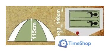 Треккинговая палатка AVI-Outdoor Logmer 2911-NK - Изображение №4 — Интернет-магазин Time-Shop