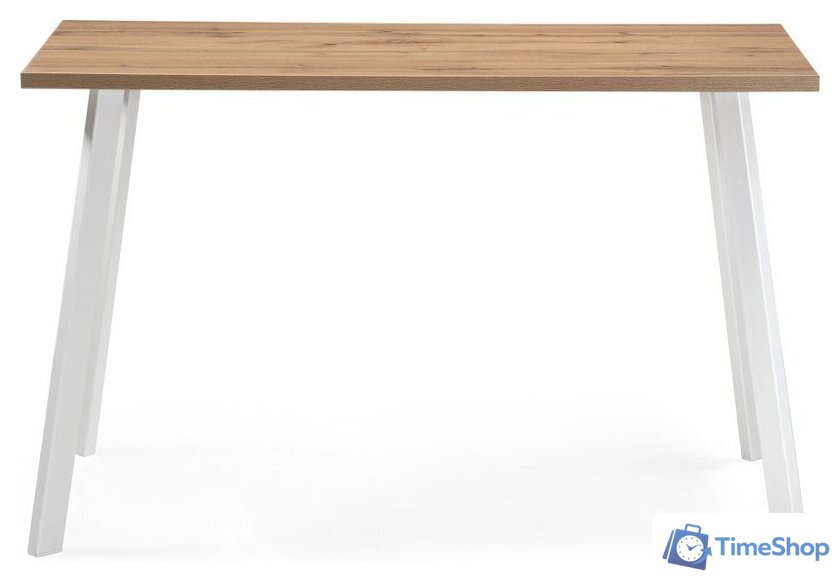 Кухонный стол Notta Тринити Лофт 140 25 мм 489657 (дуб вотан/белый матовый) - Изображение №3 — Интернет-магазин Time-Shop
