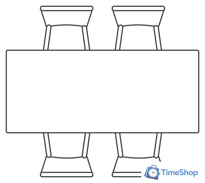 Кухонный стол Notta Тринити Лофт 140 25 мм 489657 (дуб вотан/белый матовый) - Изображение №8 — Интернет-магазин Time-Shop