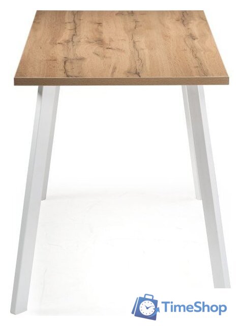 Кухонный стол Notta Тринити Лофт 140 25 мм 489657 (дуб вотан/белый матовый) - Изображение №4 — Интернет-магазин Time-Shop