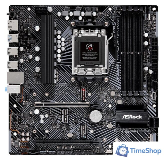 Материнская плата ASRock B650M PG Lightning - Изображение №1 — Интернет-магазин Time-Shop