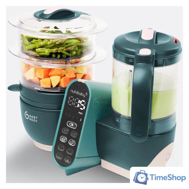 Блендер-пароварка Babymoov Nutribaby+ A001136 (зеленый) - Изображение №1 — Интернет-магазин Time-Shop