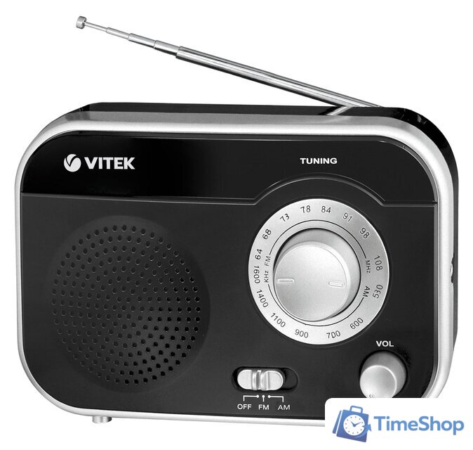Радиоприемник Vitek VT-3593 BK - Изображение №1 — Интернет-магазин Time-Shop