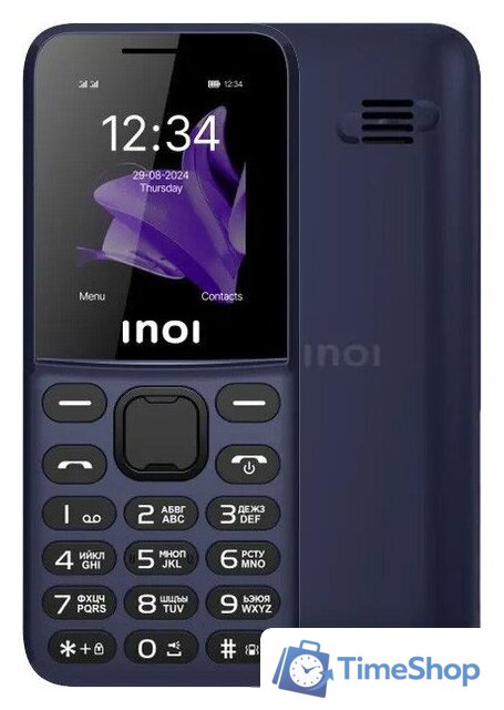 Кнопочный телефон Inoi 140 Classic Lite 4G (синий) - Изображение №1 — Интернет-магазин Time-Shop