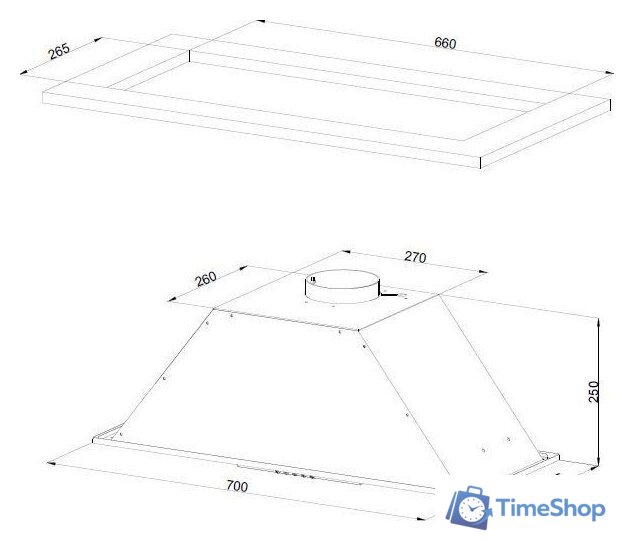 Кухонная вытяжка KUPPERSBERG Slimlux Inlinea 70 CX - Изображение №4 — Интернет-магазин Time-Shop