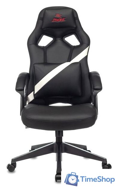 Игровое (геймерское) кресло Zombie Driver (черный/белый) - Изображение №2 — Интернет-магазин Time-Shop