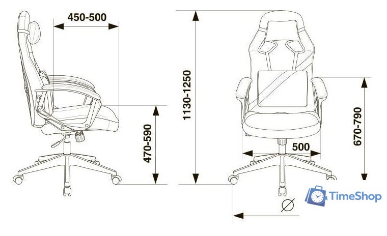 Игровое (геймерское) кресло Zombie Driver (черный/белый) - Изображение №15 — Интернет-магазин Time-Shop