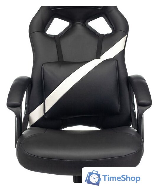 Игровое (геймерское) кресло Zombie Driver (черный/белый) - Изображение №5 — Интернет-магазин Time-Shop