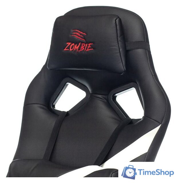 Игровое (геймерское) кресло Zombie Driver (черный/белый) - Изображение №8 — Интернет-магазин Time-Shop