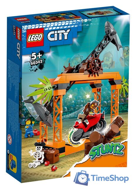 Конструктор LEGO City 60342 Трюковое испытание Нападение акулы - Изображение №1 — Интернет-магазин Time-Shop