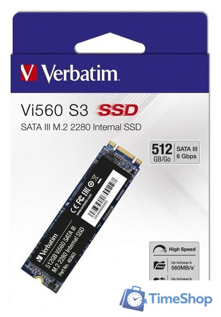 SSD Verbatim Vi560 512GB 49363 - Изображение №2 — Интернет-магазин Time-Shop